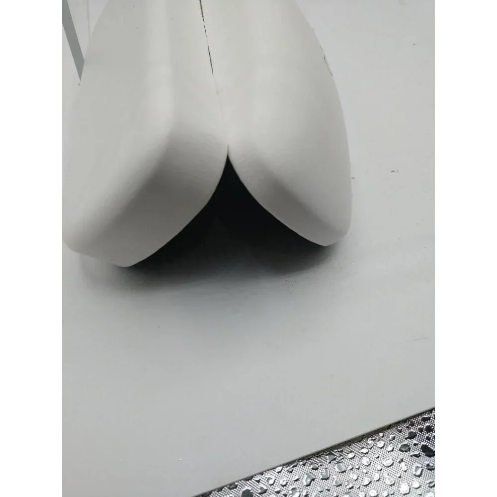 Calvin Klein White Hard Eyeglasses Case With Black Interior
